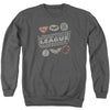 JLA - Symbols Adult Crewneck Sweatshirt