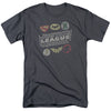 JLA - Symbols Adult Regular Fit Short Sleeve
