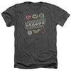 JLA - Symbols Adult Regular Fit Heather Short Sleeve