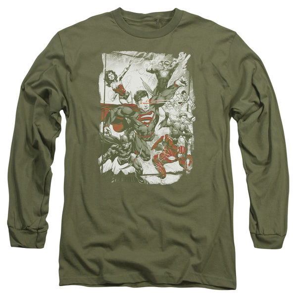 JLA - Green And Red Adult Long Sleeve