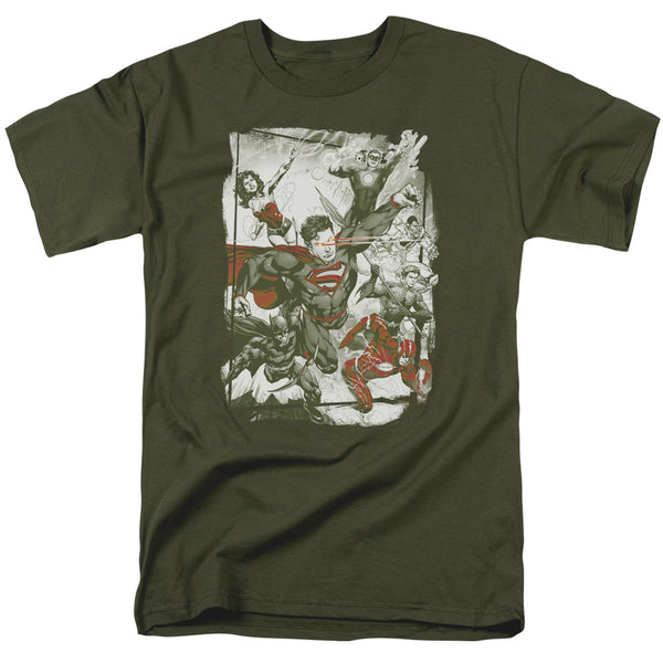 JLA - Green And Red Adult Regular Fit Short Sleeve
