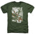 JLA - Green And Red Adult Regular Fit Heather Short Sleeve
