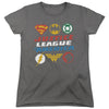 JLA - Pixel Logos Women's Short Sleeve