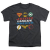 JLA - Pixel Logos Youth Short Sleeve
