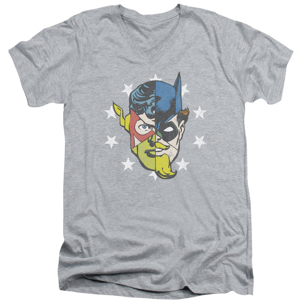 JLA - Face Off Adult Slim Fit V Neck Cotton