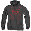 JLA - Superboy Adult Heather Hoodie
