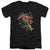 JLA - Flash Symbol Knockout Adult Slim Fit V Neck Cotton