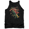 JLA - Flash Symbol Knockout Adult Tank Top