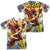 JLA - Police Line (Front - Back Print) Adult Regular Fit Short Sleeve 100% Poly