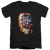 Jla - Wonder Rays Adult Slim Fit V Neck Cotton