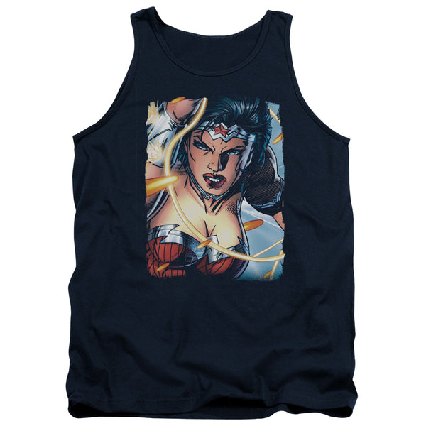 JLA - Scowl Adult Tank Top