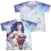 JLA - Warrior Goddess (Front - Back Print) Youth Short Sleeve 100% Poly