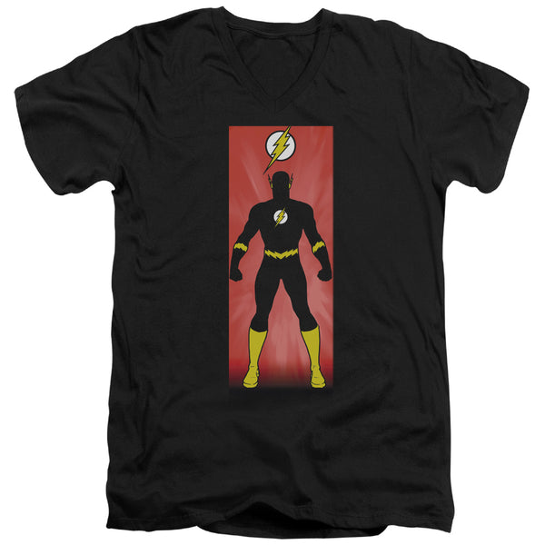 JLA - Flash Block Adult Slim Fit V Neck Cotton