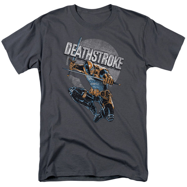 JLA - Deathstroke Retro Adult Regular Fit Short Sleeve