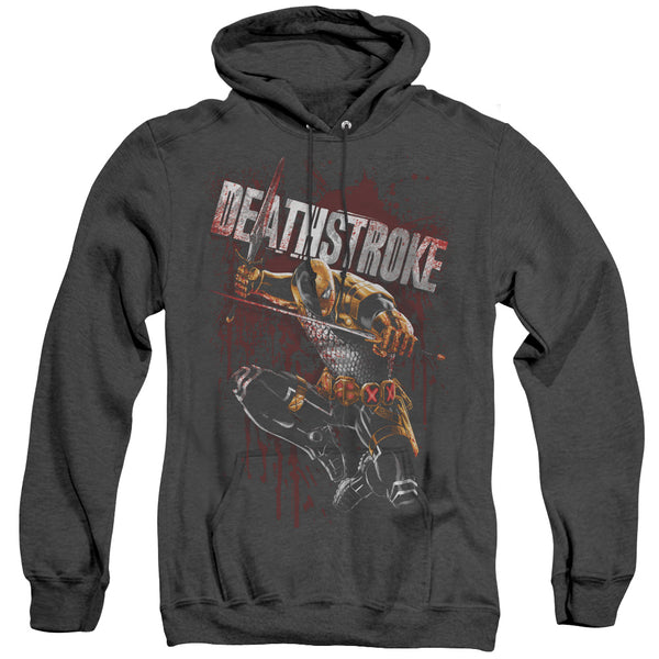 JLA - Blood Splattered Adult Heather Hoodie