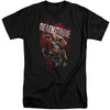 JLA - Blood Splattered Adult Tall Fit Short Sleeve