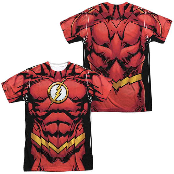 JLA - Flash 52 (Front - Back Print) Adult Regular Fit Short Sleeve 100% Poly
