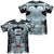 JLA - Cyborg (Front - Back Print) Adult Regular Fit Short Sleeve 100% Poly