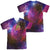 JLA - Flash Galaxy (Front - Back Print) Adult Regular Fit Short Sleeve 100% Poly