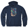 JLA - Under Attack Adult Pullover Hoodie