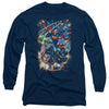 JLA - Under Attack Adult Long Sleeve
