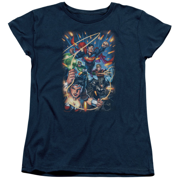 JLA - Under Attack Women's Short Sleeve