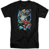 JLA - Electric Team Adult Tall Fit Short Sleeve