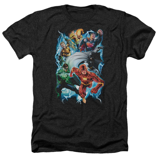 JLA - Electric Team Adult Regular Fit Heather Short Sleeve