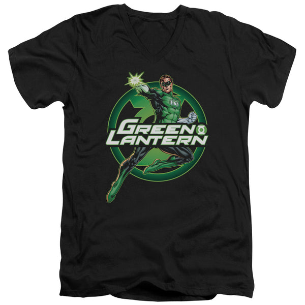 JLA - Lantern Glow Adult Slim Fit V Neck Cotton
