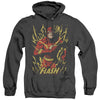 JLA - Flash Flare Adult Heather Hoodie
