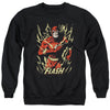 JLA - Flash Flare Adult Crewneck Sweatshirt