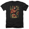 JLA - Flash Flare Adult Regular Fit Heather Short Sleeve
