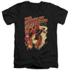 JLA - Scarlet Speedster Adult Slim Fit V Neck Cotton