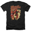 JLA - Scarlet Speedster Adult Regular Fit Heather Short Sleeve