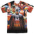 JLA - Wall Of Heroes Adult Regular Fit Short Sleeve 100% Poly