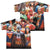 JLA - Wall Of Heroes (Front - Back Print) Youth Short Sleeve 100% Poly