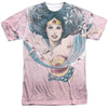 JLA - Sketched Adult Regular Fit Short Sleeve 100% Poly