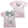 JLA - Sketched (Front - Back Print) Adult Regular Fit Short Sleeve 65 - 35 Poly - Cotton