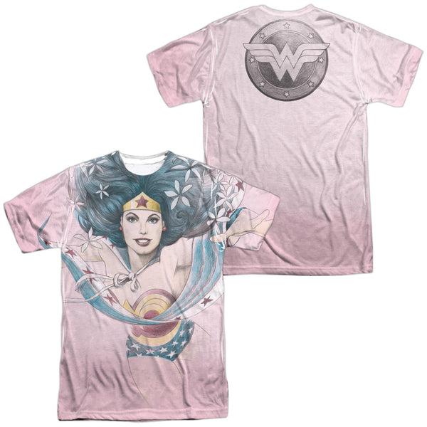JLA - Sketched (Front - Back Print) Adult Regular Fit Short Sleeve 100% Poly