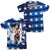 JLA - Ripped Flag (Front - Back Print) Adult Regular Fit Short Sleeve 100% Poly