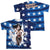 JLA - Ripped Flag (Front - Back Print) Youth Short Sleeve 100% Poly