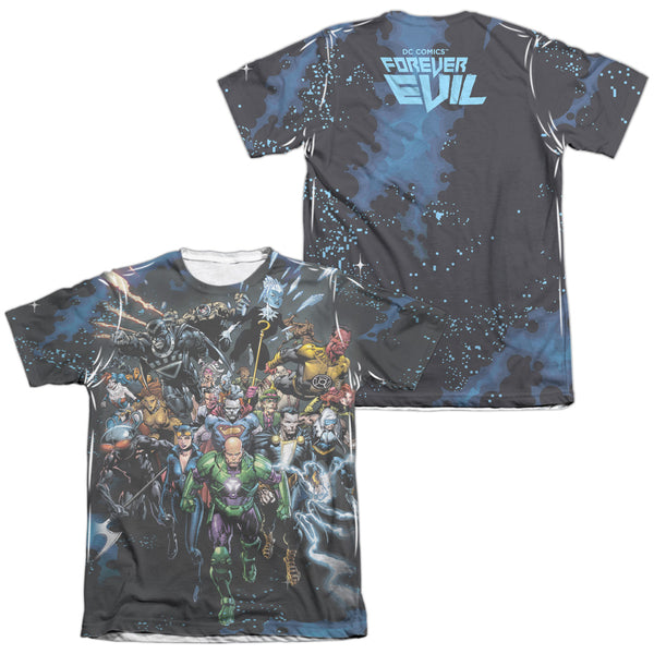 JLA - Forever Evil (Front - Back Print) Adult Regular Fit Short Sleeve 65 - 35 Poly - Cotton