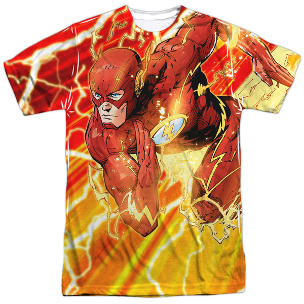 JLA - Lightning Dash Adult Regular Fit Short Sleeve 100% Poly