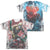 JLA - Aquaman Vs Manta (Front - Back Print) Adult Regular Fit Short Sleeve 65 - 35 Poly - Cotton