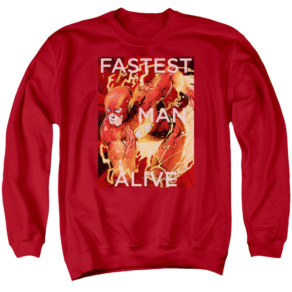 JLA - Fastest Man Alive Adult Crewneck Sweatshirt