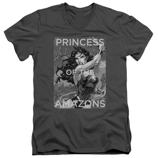 JLA - Princess Of The Amazons Adult Slim Fit V Neck Cotton