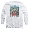 JLA - Hall Of Justice Adult Long Sleeve
