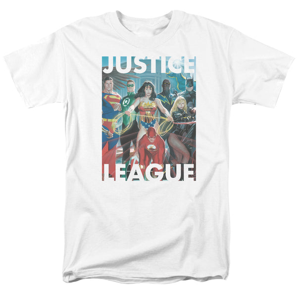 JLA - Hall Of Justice Adult Regular Fit Short Sleeve