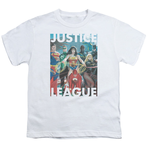 JLA - Hall Of Justice Youth Short Sleeve