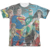 JLA - League Of Heroes Adult Regular Fit Short Sleeve 65 - 35 Poly - Cotton